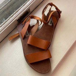 Steve Madden Brown Open Toe Sandals